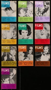 1s164 LOT OF 10 1965 FILMS IN REVIEW MOVIE MAGAZINES 1965 great images & articles!