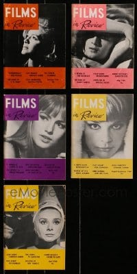 1s220 LOT OF 5 1964 FILMS IN REVIEW MOVIE MAGAZINES 1964 great images & articles!