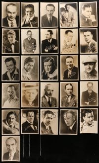 1s741 LOT OF 26 5X7 FAN PHOTOS OF MALE STARS 1920s-1930s portraits with facsimile signatures!