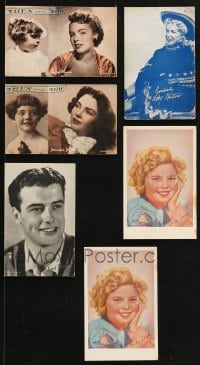 1s668 LOT OF 6 ARCADE CARDS AND POSTCARDS 1940s-1950s Shirley Temple, Terry Moore, Betty Hutton!