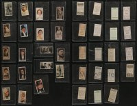 1s694 LOT OF 19 ENGLISH CIGARETTE CARDS 1920s-1930s great portraits with info on the back!