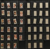 1s696 LOT OF 23 FILM STARS ENGLISH CIGARETTE CARDS 1920s-1930s great portraits with info on back!