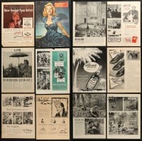 1s087 LOT OF 22 MAGAZINE PAGES 1940s-1960s great images of vintage ads & articles!
