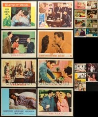 1s437 LOT OF 21 LOBBY CARDS FROM ELIZABETH TAYLOR MOVIES 1950s-1970s scenes from her movies!