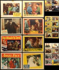 1s431 LOT OF 28 LOBBY CARDS FROM ROBERT MITCHUM MOVIES 1940s-1970s incomplete sets!