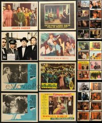 1s413 LOT OF 43 LOBBY CARDS 1950s-1990s complete & incomplete sets from a variety of movies!