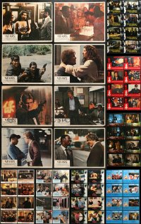 1s364 LOT OF 110 LOBBY CARDS 1980s-1990s complete sets from a variety of different movies!