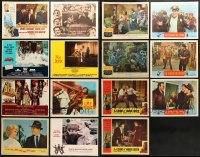 1s446 LOT OF 15 LOBBY CARDS 1940s-1970s great scenes from a variety of different movies!