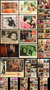 1s379 LOT OF 89 1960S LOBBY CARDS 1960s great scenes from a variety of different movies!