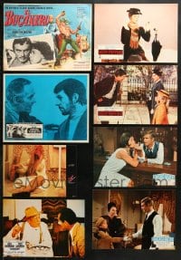 1s458 LOT OF 8 NON-U.S. LOBBY CARDS 1960s-1980s scenes from a variety of different movies!