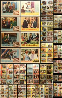 1s328 LOT OF 268 LOBBY CARDS 1940s-1960s incomplete sets from a variety of different movies!