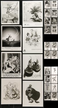1s887 LOT OF 36 WALT DISNEY THEATRICAL AND TV CARTOON RE-RELEASE 8X10 STILLS 1990s animation!