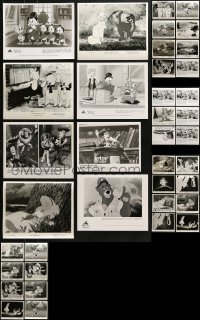 1s882 LOT OF 38 WALT DISNEY TV AND VIDEO CARTOON 8X10 STILLS 1980s-1990s great animation images!