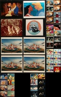 1s975 LOT OF 60 COLOR WALT DISNEY CARTOON 8X10 REPRO PHOTOS 1980s a variety of animation images!