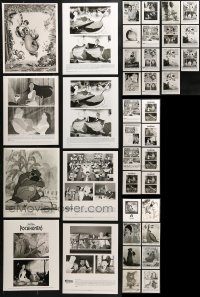 1s867 LOT OF 47 WALT DISNEY THEATRICAL AND TV CARTOON 8X10 STILLS 1960s-1990s animation images!