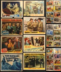 1s399 LOT OF 54 COWBOY WESTERN LOBBY CARDS 1930s-1950s great scenes from a variety of movies!