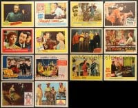 1s447 LOT OF 14 LOBBY CARDS 1940s-1960s great scenes from a variety of different movies!