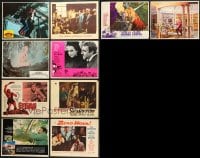 1s454 LOT OF 10 LOBBY CARDS 1950s-1970s great scenes from a variety of different movies!