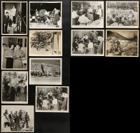 1s938 LOT OF 12 CANDID 8X10 STILLS 1950s great behind the scenes images from a variety of movies!
