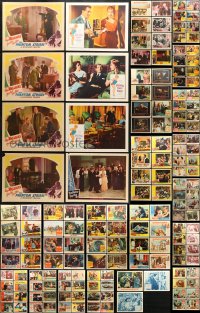 1s343 LOT OF 163 LOBBY CARDS 1940s-1960s incomplete sets from a variety of different movies!
