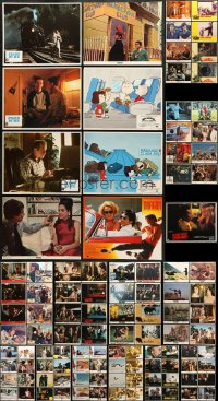 1s351 LOT OF 145 LOBBY CARDS 1960s-1990s incomplete sets from a variety of different movies!