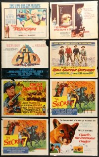 1s457 LOT OF 8 TITLE CARDS 1950s-1960s great images from a variety of different movies!