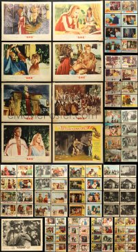1s363 LOT OF 113 LOBBY CARDS 1950s-1960s incomplete sets from a variety of different movies!