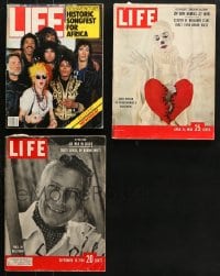 1s214 LOT OF 3 LIFE MAGAZINES 1950s-1980s filled with great images & articles!