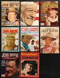 1s245 LOT OF 8 MAGAZINES FEATURING TRIBUTES TO JOHN WAYNE 1979 great images & articles!
