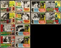 1s449 LOT OF 12 SPANISH LANGUAGE LOBBY CARDS 1960s-1970s incomplete sets from a variety of movies!