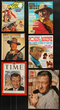 1s250 LOT OF 6 JOHN WAYNE BOOKS AND MAGAZINES 1950s-1980s great images of the cowboy legend!