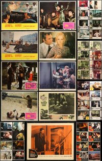 1s384 LOT OF 81 LOBBY CARDS 1960s-1980s incomplete sets from a variety of different movies!