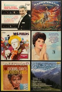 1s013 LOT OF 8 33 1/3 RPM RECORDS 1950s-1980s music from a variety of different movies & more!
