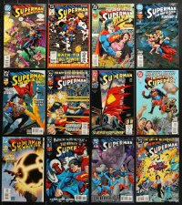 1s095 LOT OF 12 SUPERMAN COMIC BOOKS 1990s-2000s adventures of the Man of Steel