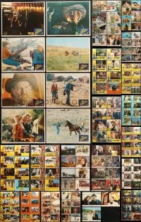 1s348 LOT OF 155 LOBBY CARDS 1960s-1970s incomplete sets from a variety of different movies!
