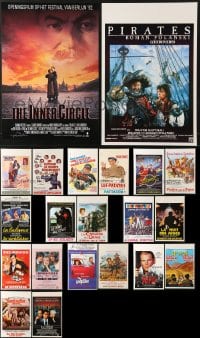 1s473 LOT OF 21 UNFOLDED BELGIAN POSTERS 1970s-1990s great images from a variety of movies!