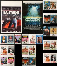 1s472 LOT OF 20 UNFOLDED BELGIAN POSTERS 1970s-1990s great images from a variety of movies!