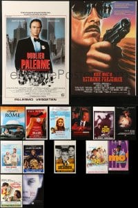 1s471 LOT OF 19 UNFOLDED BELGIAN POSTERS 1970s-1990s great images from a variety of movies!