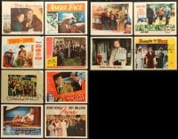 1s451 LOT OF 12 LOBBY CARDS 1940s-1950s great scenes from a variety of different movies!