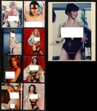 1s992 LOT OF 9 COLOR 8X10 REPRO PHOTOS OF NAKED ACTRESSES 1990s-2000s sexy nude portraits!