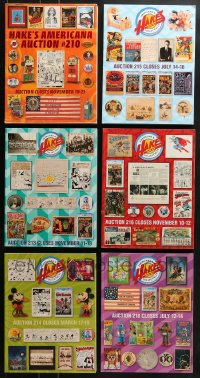 1s269 LOT OF 6 HAKE'S AUCTION CATALOGS 2010s filled with cool collectibles!