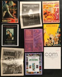 1s282 LOT OF 9 MOVIE POSTER AUCTION CATALOGS 1990s-2000s filled with cool collectibles!