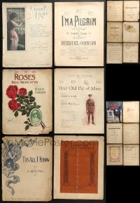 1s155 LOT OF 35 10.75X13.75 SHEET MUSIC AND SONG BOOKS 1890s-1910s a variety of great songs!