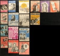 1s113 LOT OF 16 ENGLISH MOVIE SHEET MUSIC 1930s-1950s songs from a variety of different movies!