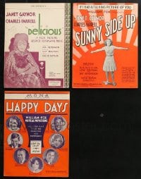 1s127 LOT OF 3 JANET GAYNOR MOVIE SHEET MUSIC 1920s-1930s great songs from her movies!