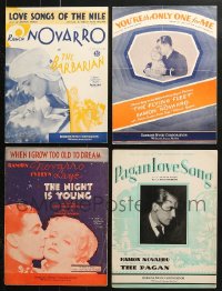 1s137 LOT OF 4 RAMON NOVARRO MOVIE SHEET MUSIC 1920s-1930s great songs from his movies!