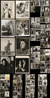 1s826 LOT OF 83 8X10 STILLS 1940s-1970s great portraits from a variety of different movies!