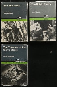 1s766 LOT OF 3 WARNER BROS SCREENPLAY SOFTCOVER BOOKS 1980s Sea Hawk, Public Enemy, Sierra Madre!