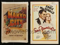 1s760 LOT OF 2 SCREENPLAY SOFTCOVER AND HARDCOVER BOOKS 1970s Naked City, San Francisco!