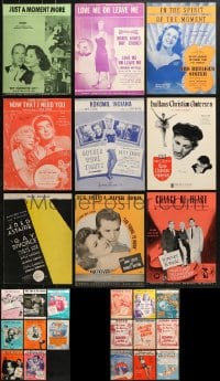 1s121 LOT OF 26 MOVIE SHEET MUSIC 1930s-1950s great songs from a variety of movies!